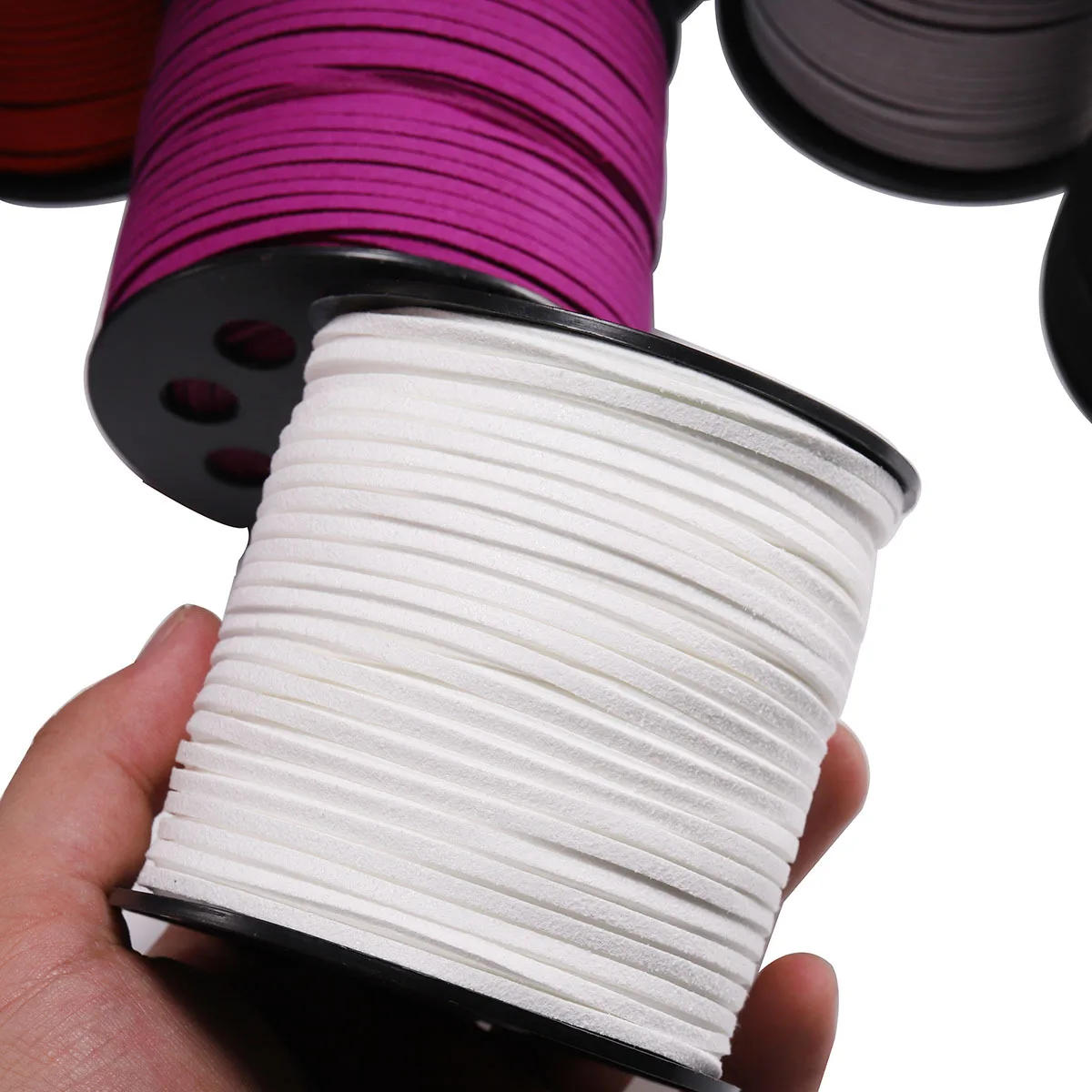 Description Picture 6 of item10m/20m 2.7MM Micro-Fiber Thread Faux Suede Cord String For Bracelet Necklace DIY Tassel Beading Jewelry Making Arts Crafts