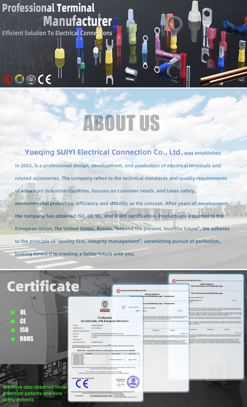 Description Picture 6 of itemE0308 E0508 E6012 Insulated Cord End Terminal Block Wire Ferrules Cold Pressing Pin Connector Pure Copper Tube Type Terminal Set