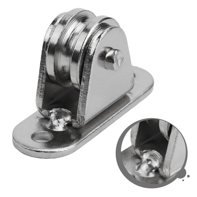 Description Picture 6 of itemGroove Pulley Wheel Silver Stainless Steel With Screws Blocks Rollers Groove Pulley Wheels Gym Sliding Gate Durable