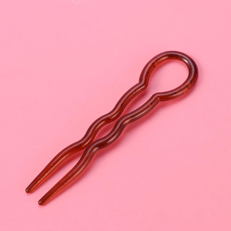 Description Picture 3 of item12pcs Office Lady Style Simple Fast Spiral Hairpin U Shaped Hair Braid Styling Tool Women Lady Girls Hair Styling Pins Tool