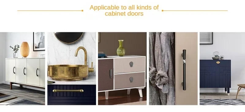 Description Picture 3 of itemLuxury and Minimalist Furniture Hardware Handles American Style Storage Cabinets Wardrobes Wine Cabinets Zinc Alloy Door Handles