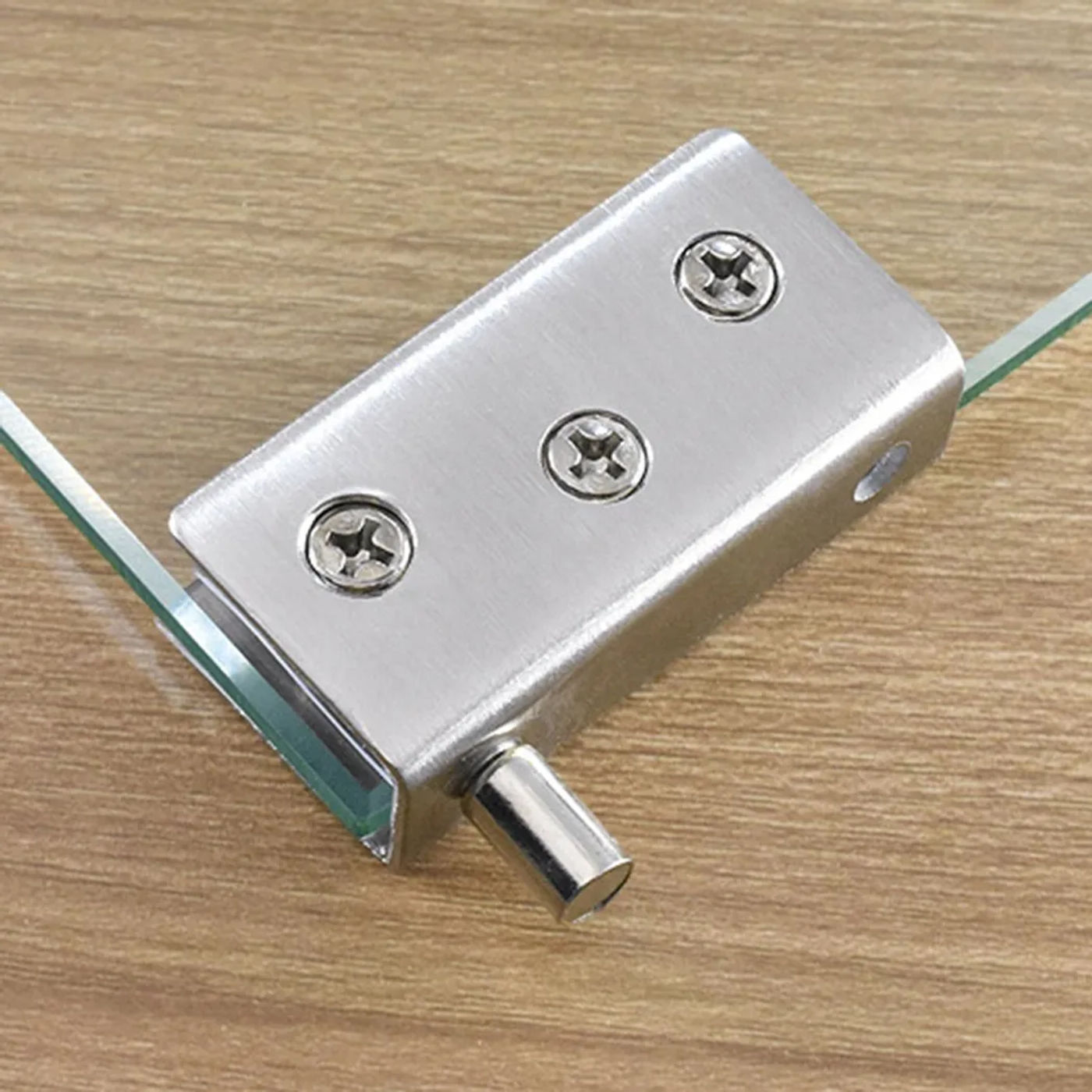 Description Picture 3 of item2Pcs Glass Pivot Hinge Rotation Axis 5-8mm Glass Wine Cabinet Door Rotating Hinges Clamp Clip Shaft Hinge Furniture