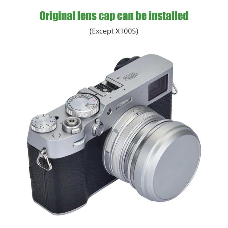 Description Picture 5 of itemPRO TANLE Square Metal Lens Hood Replacement for Fujifilm Fuji X100VI Camera accessories Magnetic Installation