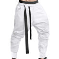 2023 Men'S Harem Pants Streetwear Casual Joggers Drawstring Asymmetric Sweatpants Ankle-Length Men Solid Sports Trousers