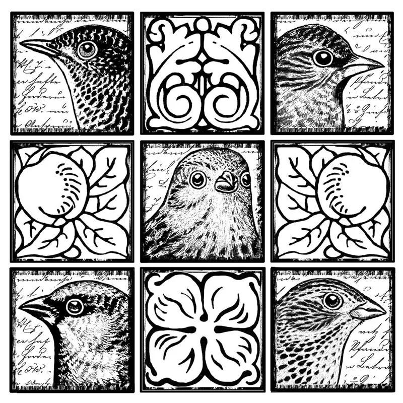 Description Picture 2 of itemNew Arrival Clear Stamps 2022 For Scrapbooking Paper Making Postmark Flower Bird Account Craft Set Card Transparent Seal