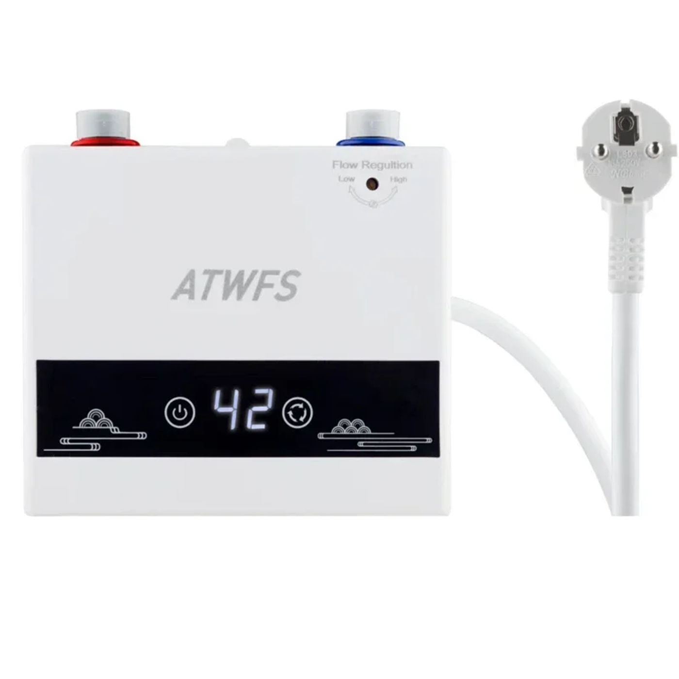 Description Picture 2 of itemATWFS Instant Water Heater 220V 4000W Portable Electric Heaters for Bathroom Hot Water Shower and Home Kitchen Heating