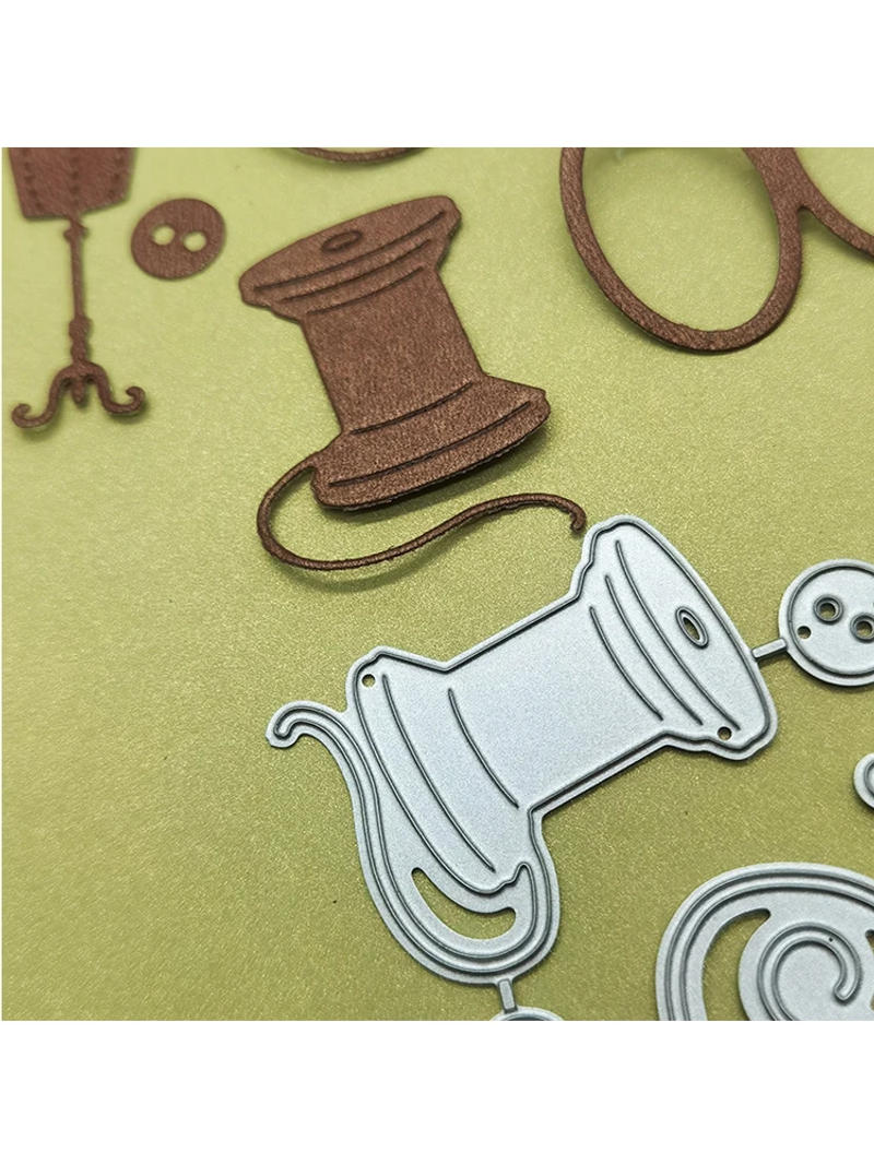 Description Picture 6 of itemCutting Dies Scissors Needle Line Metal Stencil Mold Crafts Die Cut Scrapbook Embossing Decorative Album Cover DIY Card