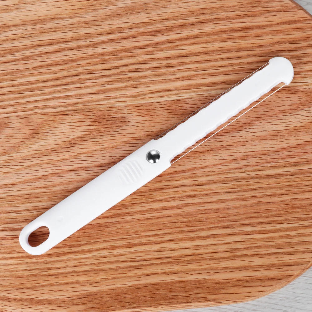 Description Picture 5 of item1PC Cheese Butter Slicer Peeler Cutter Tool Wire Thick Hard Soft Handle Plastic Cheese Knife Cooking Baking Tools