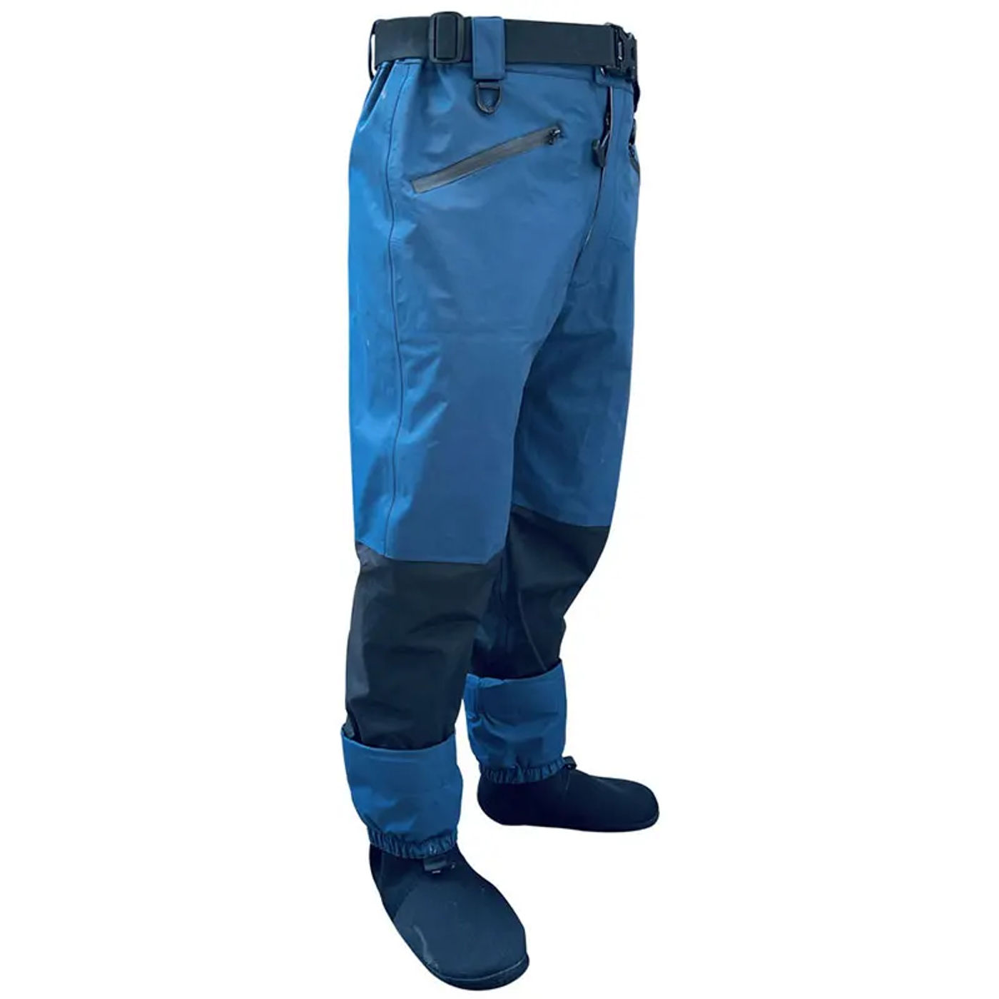 Description Picture 6 of item4-Layer Waist Wader Waterproof Wading Pants Breathable Stockingfoot Outdoor for Offroad Hunting Fishing Hiking Camping Farming