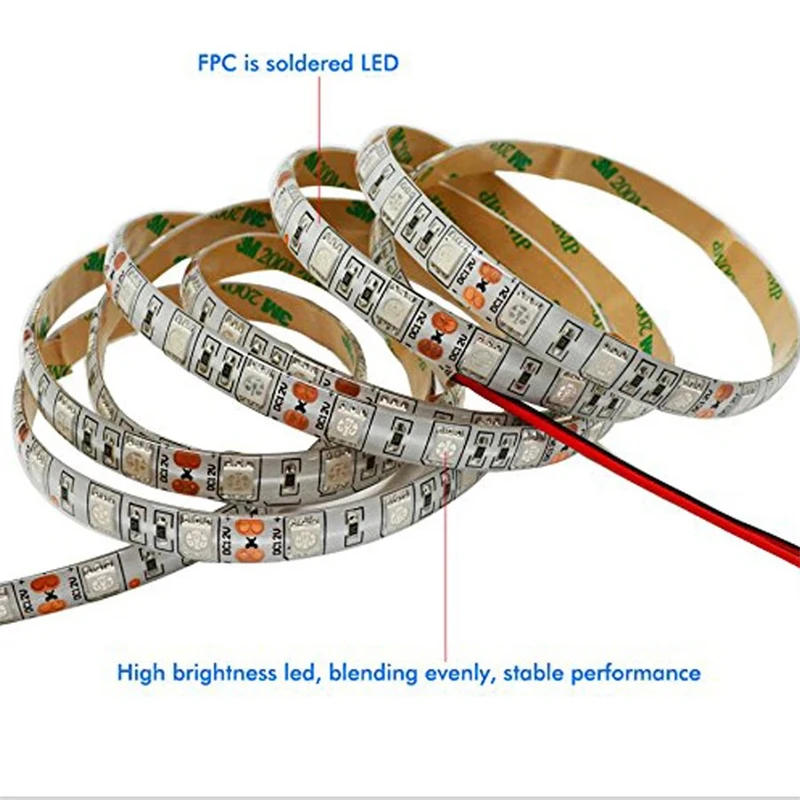 Description Picture 6 of itemFull Spectrum LED Strip Grow Light Set Plant Lamp 5m Growing Strip Light 12V Phyto Lamp Greenhouse Hydroponic Lighting US Plug