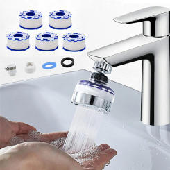Sink Water Filter Faucet Bathroom Faucet Filter 360° Rotating Faucet Filters Purifier Kitchen Tap Filtration Removes Chlorine