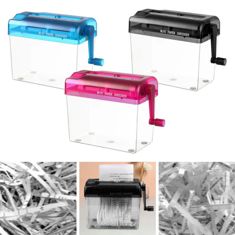 Description Picture 5 of itemManual Paper Shredder Hand Shredder Mini Household Handheld Paper Cutting Machine A4 Size Professional Paper Shredder