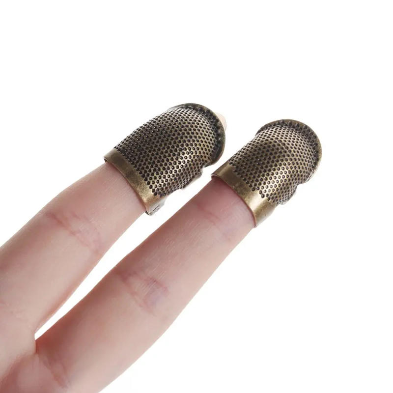 Description Picture 4 of itemVintage Gold Finger Protector Needle Thimble Antique Ring Handworking Metal Stitching Tools DIY Crafts Sewing Accessories