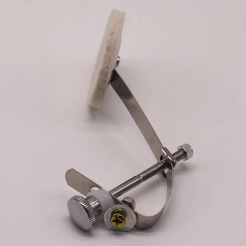 Description Picture 6 of item1 Piece Drum Muffler with The Knob In Chrome Finish Snare Drum Mut Silencers Iron Material Replacement Use for Cymbal