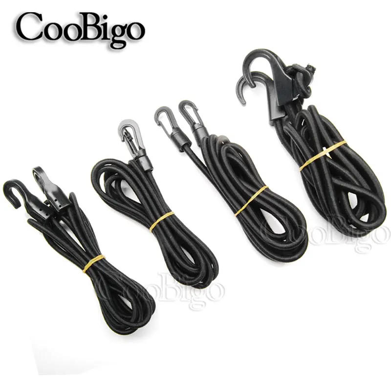 Description Picture 3 of item1 Pcs 2m Black Heavy Duty Elastic Bungee Shock Cord with Plastic Hook Car Bike Luggage Tent Kayak Canoe Rope Tether