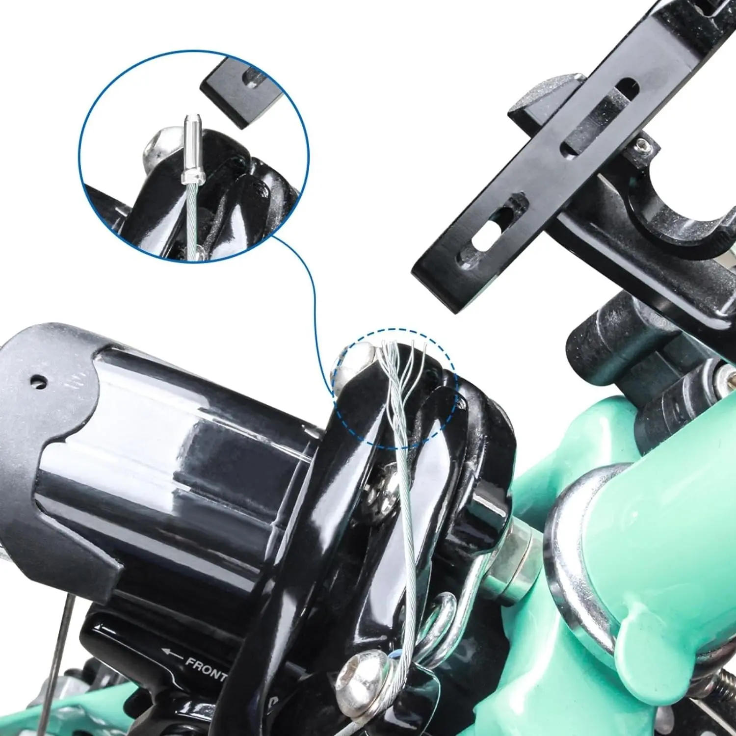 Description Picture 4 of item100/200/300 pcs Aluminum Alloy MTB Bike Bicycle Brake Cable Tips Brake Shifter Inner Cable Tips Wire End Cap Crimps Sliver