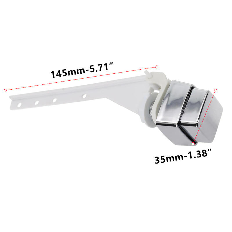 Description Picture 3 of itemToilet Flush Lever Handle Push Button 35 X 35mm Toilet Tank Handle Replacement Adjustable And Installation Flexible