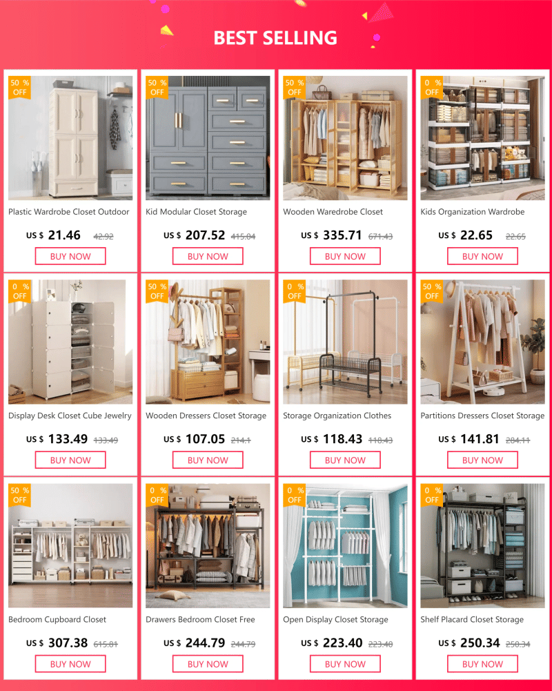 Description Picture 2 of itemBaby Storage Wardrobe Shelf Jewelry Display Organizer Dresser Closet Cube Wardrobe Closet Plastic Guarda Roupa Kitchen Furniture