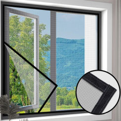 Insect Mosquito Nets for Window Screen Mesh Custom Size Tulle Invisible Black Fiberglass Against Mosquitoes and Flies