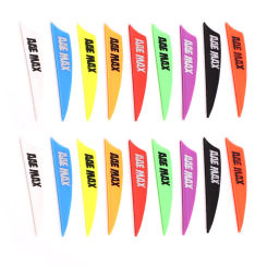 30pcs AAE MAX Arrow Feather Blaze high elastic rubber Plastic Vanes Plumage 4.8cm Archery DIY Fletching Arrow Vanes Accessory