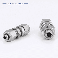 1PCS PM Copper Plated Nickel Pneumatic Air Quick Connector For Hose Tube OD 4MM 6MM 8MM 10MM 12MM Fast Joint Connection