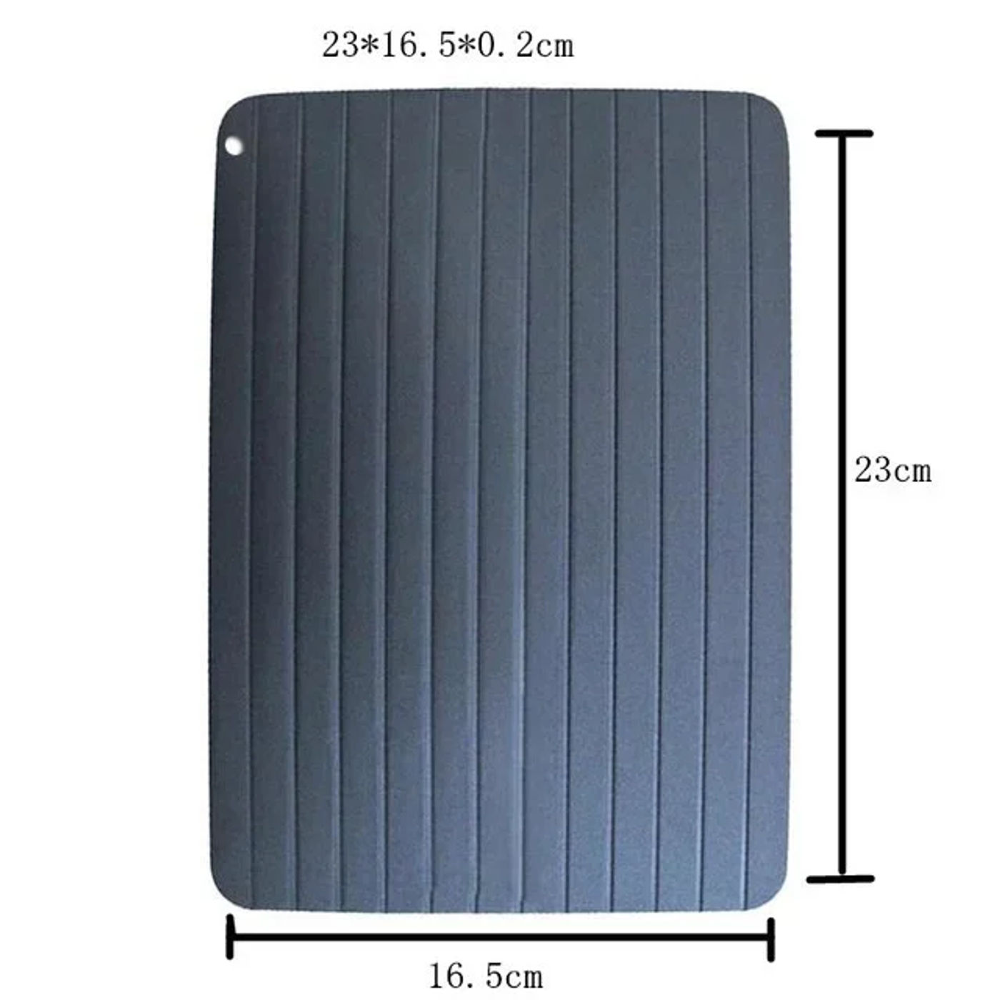 Description Picture 6 of item1pcs Aluminum Alloy Rapid Defrosting Tray Quick Thawing Cold Steak Fish Fruit Meat Food Defrosting Board Household Kitchen Tools