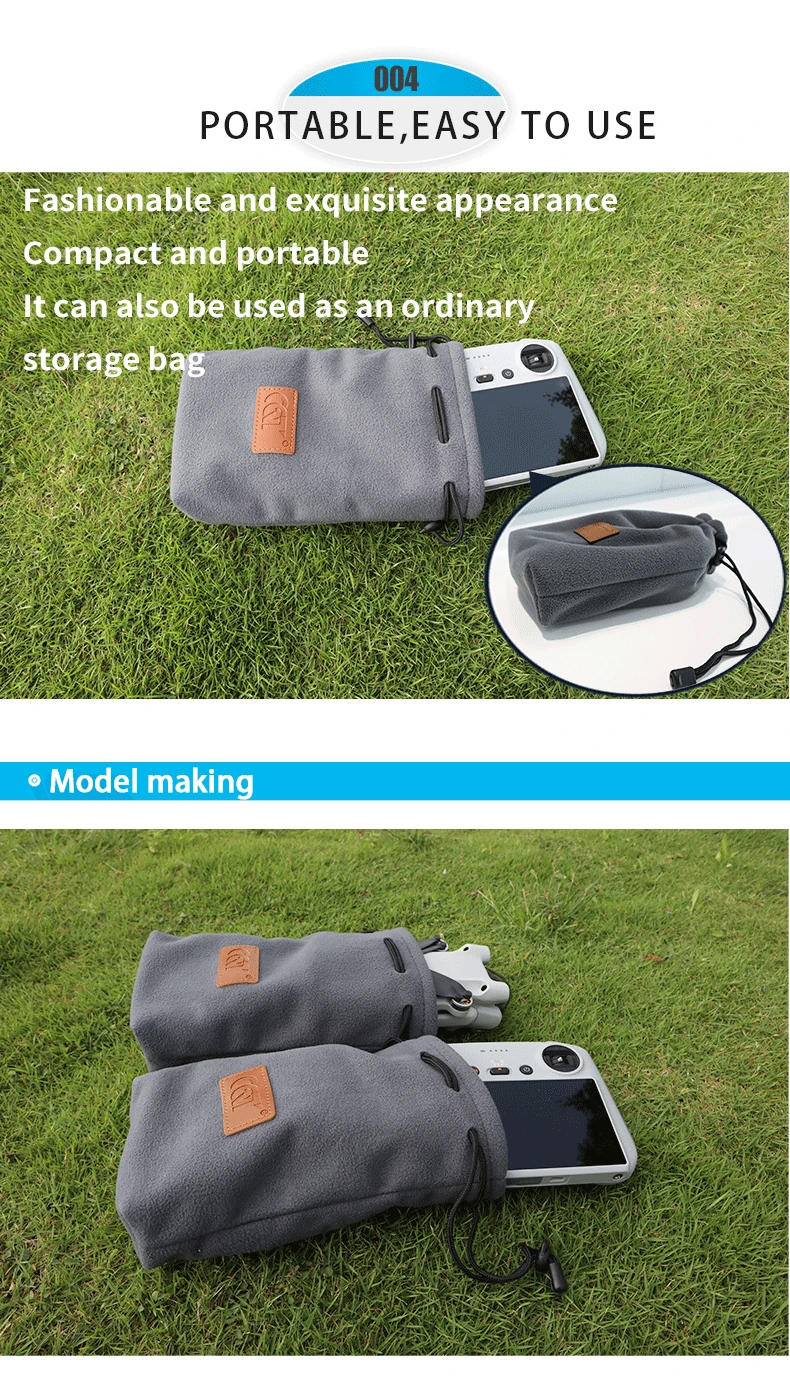 Description Picture 5 of itemStorage Bag for Drone Body+Remote Control Storage Portable Soft Pouch for DJI Mini 4 Pro/Mini 3 Pro/Mini 2/Air 2 Accessories