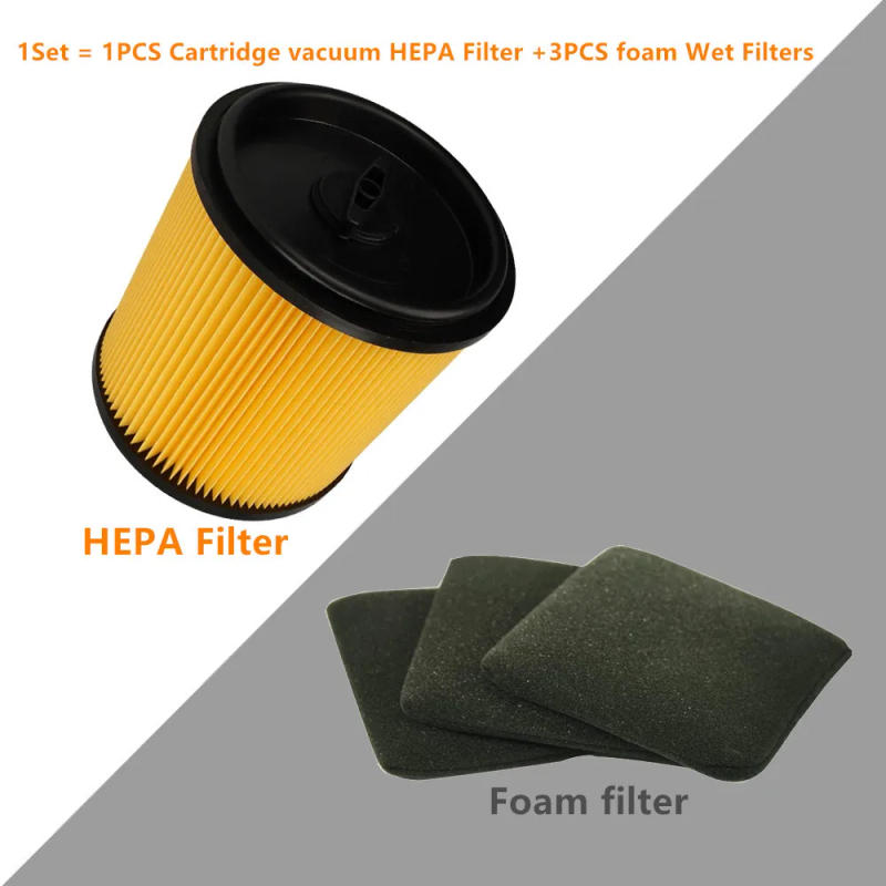 Description Picture 6 of item1Set Cartridge vacuum HEPA Filter&foam Wet Filter compatible with Parkside LIDL Wet/Dry Vacuum Cleaner PNTS 1500 B2 - IAN 72080