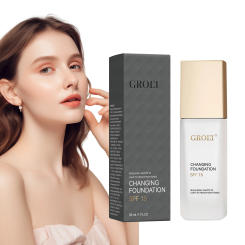 Color Changing Foundation Long-Lasting Hydrating Transfer-Proof Skin Tone Adjust Brightening Lightweight All Skin Types 30ml