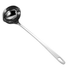 Spoon with Spout Stainless Steel Soup Ladle Water Scoop Chafing Dish Strainer Bevel Gravy Multipurpose Kitchen Gadget for Home