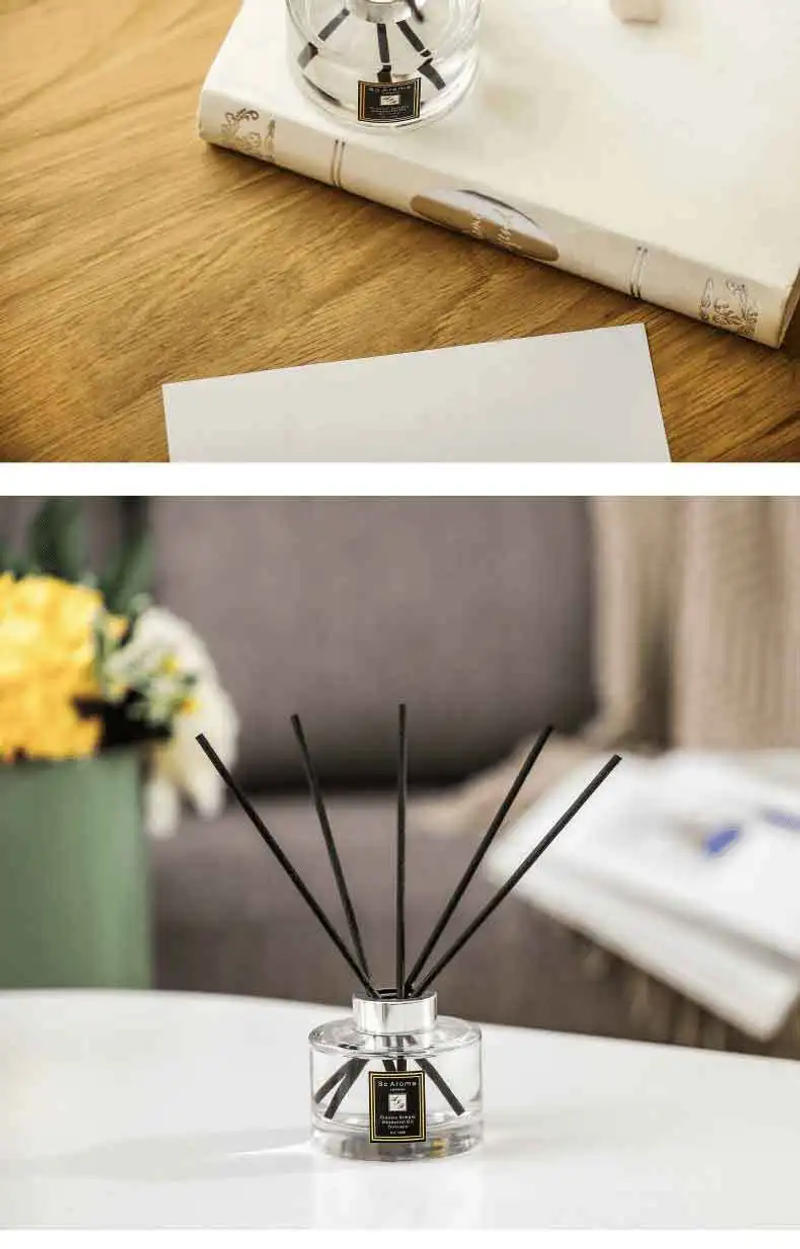 Description Picture 6 of item165ML Reed Diffusers Set with 5pcs Aroma Fiber Sticks Glass Bottle, Lime basil citrus/Neroli,No Fire Aromatherapy Oil Sets