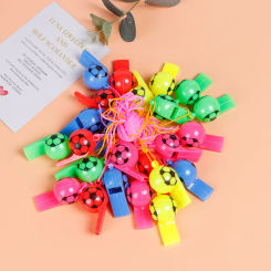 20Pcs Cute Soccer Football Theme Noise Maker Whistles Sports Toys for Kids Birthday Party Favors Pinata Filler Boy Prize