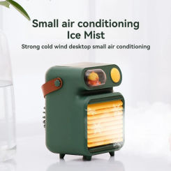 Air cooler mini small air conditioner small cooling fan spray dormitory home office small cooling artifact leafless electric fan