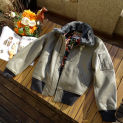 Detachable Wool Collar Cowhide Flight Jacket Bomber Coat Winter Thick Warm Plus Size 6XL Overcoat Genuine Cow Leather