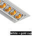 White - gold cup