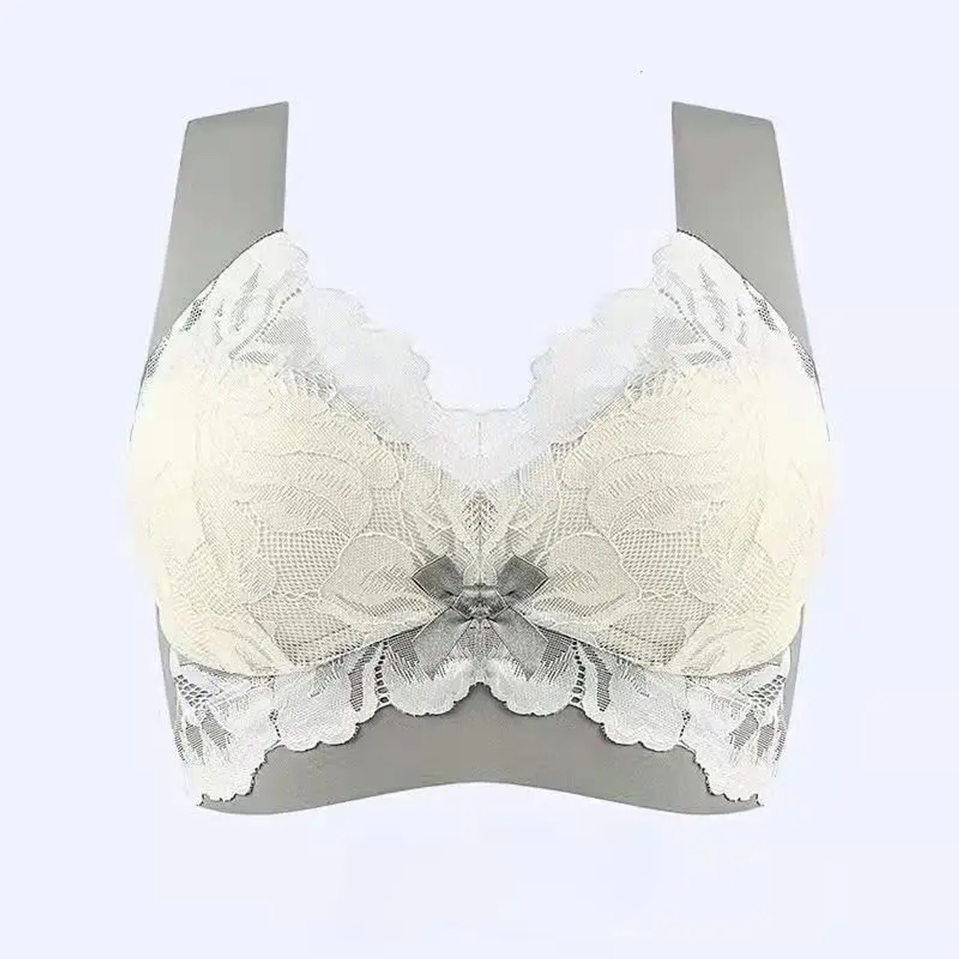 Description Picture 5 of itemPlus Size Underwear Seamless Bras Large Lace Wireless Women Vest Backless Tops Push Up Unwired Bra Without Bones Plus Underwear