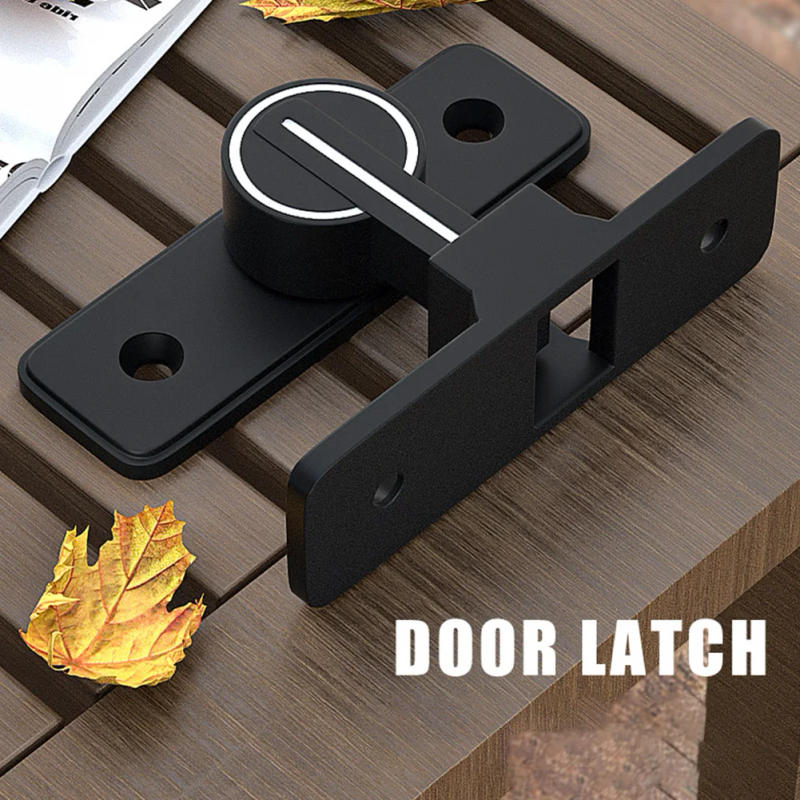 Description Picture 3 of itemLuminous Barn Door Lock 90 Degree Gate Door Bolt Heavy Duty Safety Door Bolt Latch Lock Zinc Alloy for Bathroom Garage Window