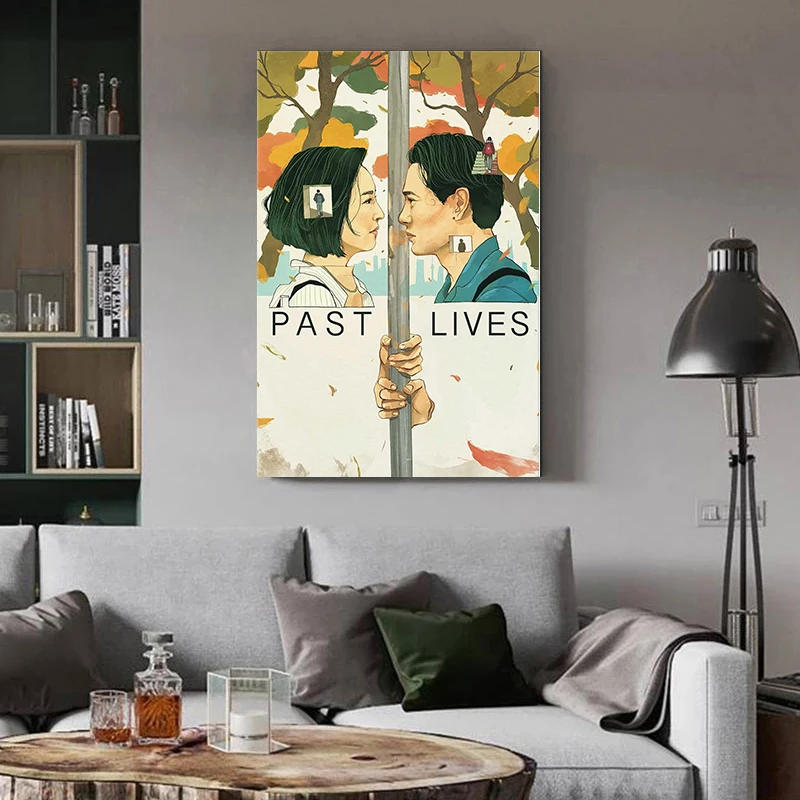 Description Picture 6 of itemPast Lives 2023 Movie Poster Print Romantic Friendship Drama Film Canvas Painting Wall Art for Cinema Living Room Home Decor