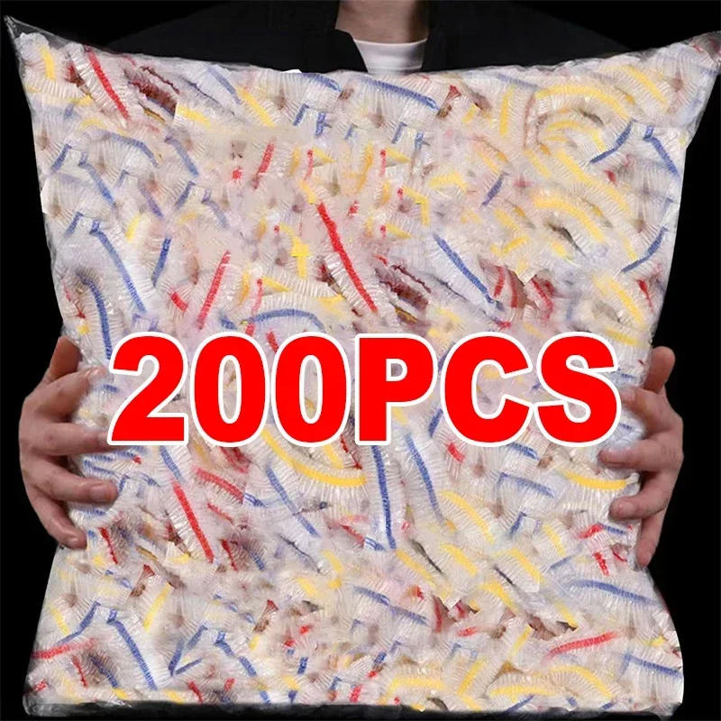 Description Picture 3 of itemDisposable Food Covers Fresh-keeping Food Cover Plastic Colorful Elastic Wrap Lid Plate Kitchen Nylon Packaging Bags Storage Bag