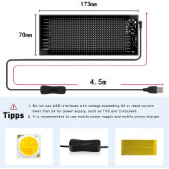 Flexible Display APP Bluetooth Direct Connection Hat Clothing Screen IP65 Waterproof Foldable Full Color Advertising Screen