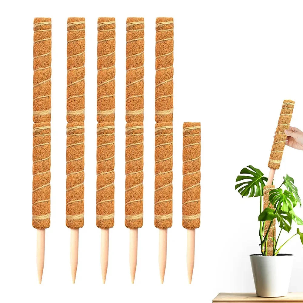 Description Picture 2 of item1PC Plant Climbing Coir Support Pole Potted Moss Stick Extendable Plant Support Monstera Creepers Vines Garden Supplies