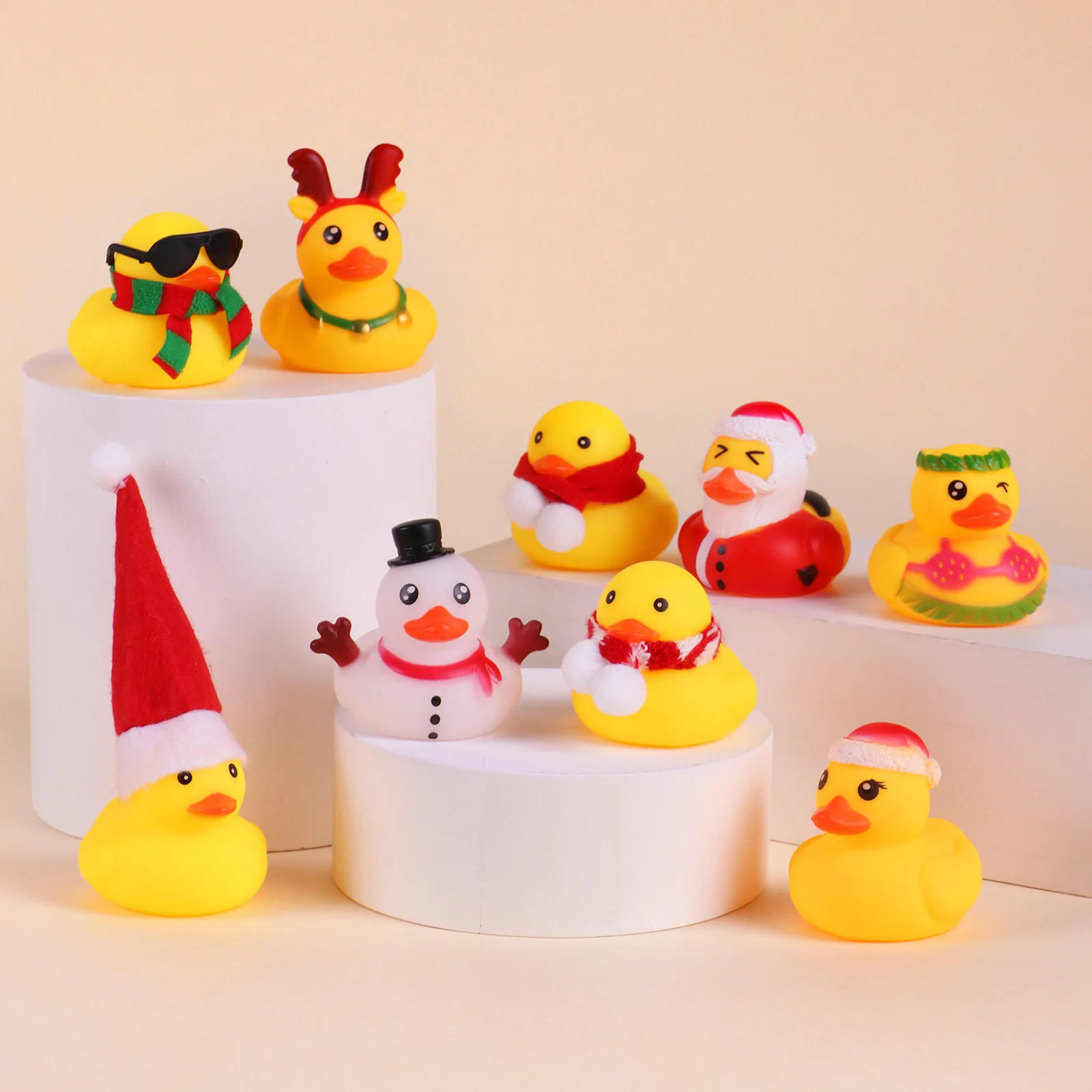 Description Picture 6 of item2024 Advent Calendar 24 Rubber Ducks Toy for kids Christmas 24 Days Countdown Fun Toys Gifts For Kids Xmas Party Favor Gifts
