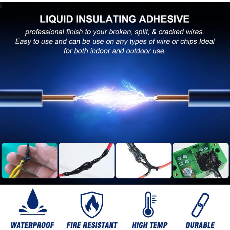 Description Picture 6 of item50ml Liquid Insulating Tape Waterproof Electrical Wire Cable Insulation Glue Seal Temperature Resistant Repair Paste