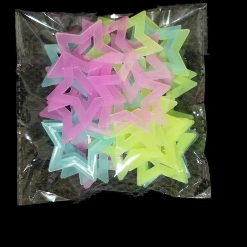 Description Picture 5 of itemCeiling Stickers Wall Home 3D Fluorescent Luminous Bedroom Baby Rooms Dark Stars Glow Kids Decor 100Pcs