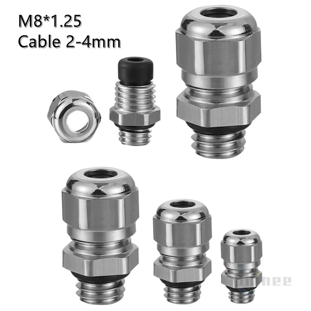 Description Picture 6 of itemWaterproof Cable Gland Connector IP68 304 Stainless Steel Inox Metric Cable M6 M8 M10 M12 M14 M16 M18 for 3-6.5mm 4-8mm Cable