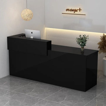 White Office Reception Desk Podium Restaurant Tables Checkout Register Shop Counter Bar Pulpitos Kassentisch Shop Furniture