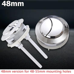 48MM Double Flush Button Toilet Tank Parts Accessories Toilet Push Button Closes Tool Valve Lid Bathroom Toilet Accessory Round