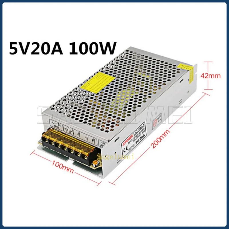 Description Picture 2 of itemNew Switching Power Supply Light Transformer AC110V 220V To DC 5V 20A 100W Power Supply Source Adapter for Led Strip Module CCTV