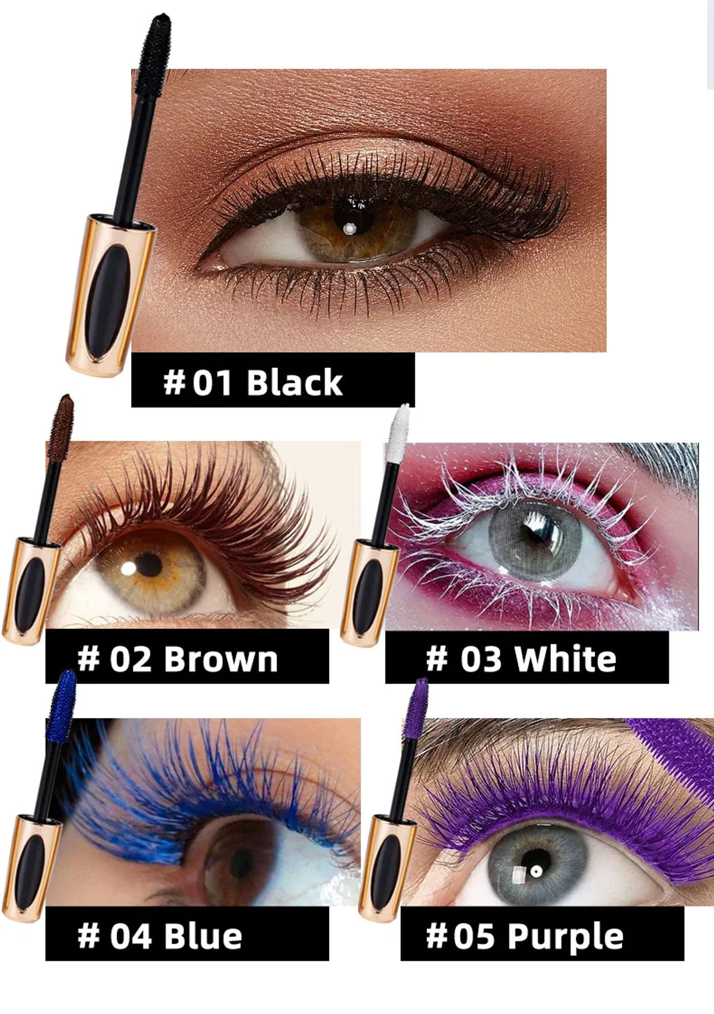 Description Picture 5 of item5D Three Dimensional Eye Black Waterproof Not Easy To Smudge Durable Thick And Curly