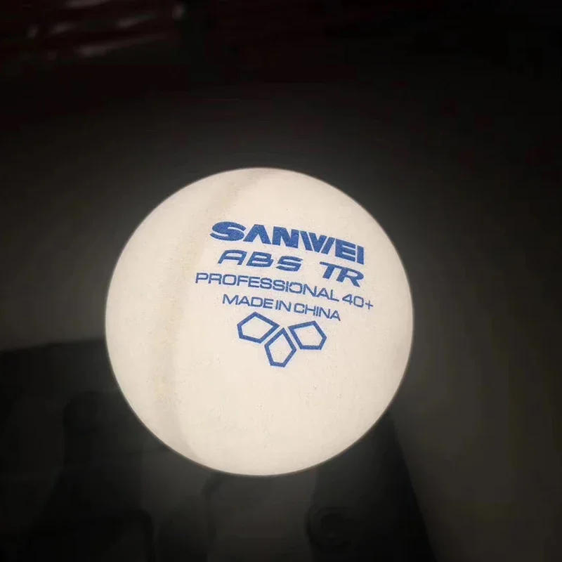Description Picture 4 of item50/100pcs/pack SANWEI TR 3 Stars Professional Table Tennis Balls White 40+ ABS Plastic Material Club Training Ping Pong Ball